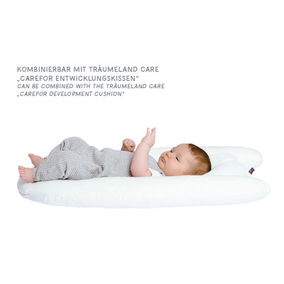 Träumeland Care cuddly nest for babies grey stars