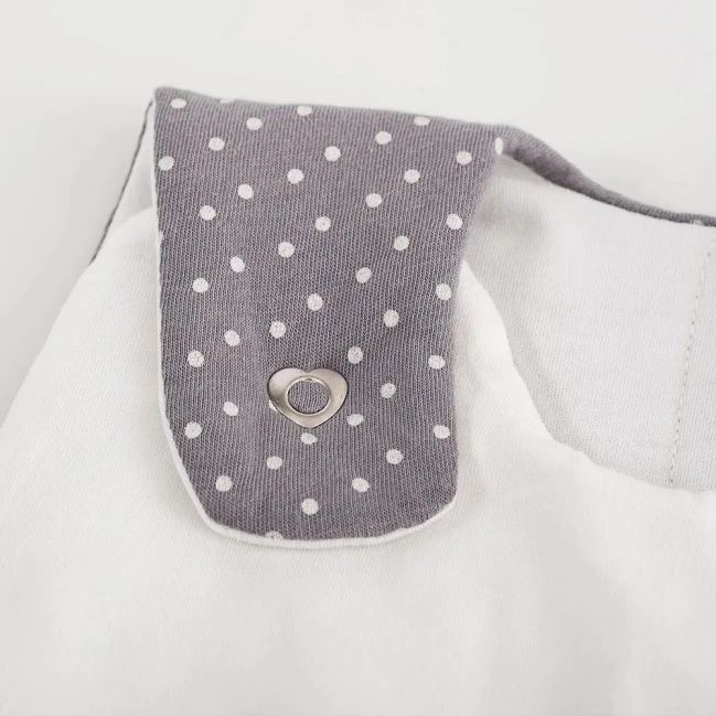 Träumeland baby sleeping bag LIEBMICH Pünktchen grau