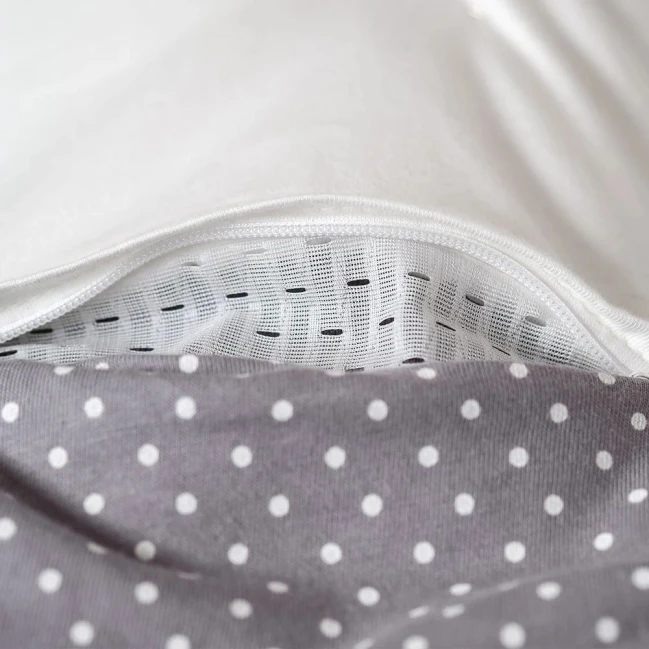 Träumeland Babyschlafsack LIEBMICH Pünktchen grau