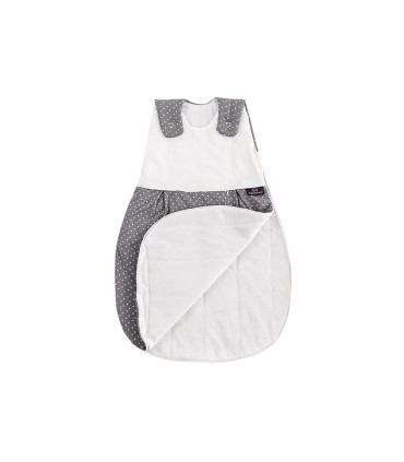 Träumeland Babyschlafsack LIEBMICH Pünktchen grau