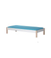 Letto per bambini Manis-h 120 x 200 cm senza rete a doghe snow white con montanti in faggio