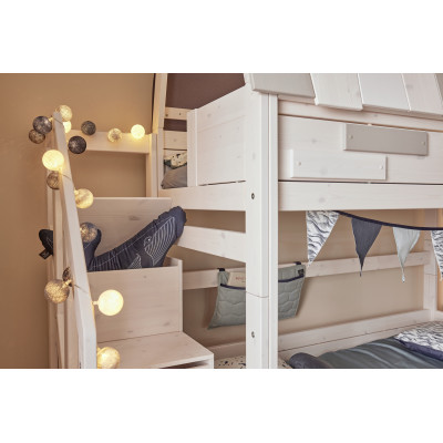 Lifetime Hangout low bunk bed 90 x 200 with slatted base deluxe whitewash