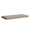 Housse de matelas Lifetime - Teddy Choco 90 cm x 200 cm, hauteur 12 cm