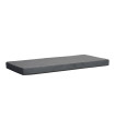 Housse de matelas Lifetime - Teddy Graphite 90 cm x 200 cm, hauteur 12 cm