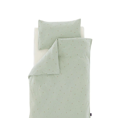 Träumeland linge de lit jersey Fiore vert 100/135 + 40/60 cm