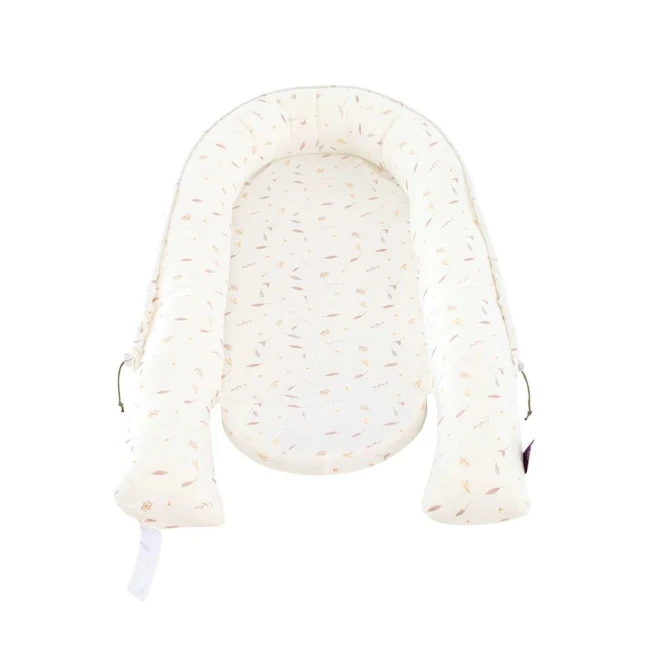 Träumeland Babynest "Home" Premium Naturlieb rosa