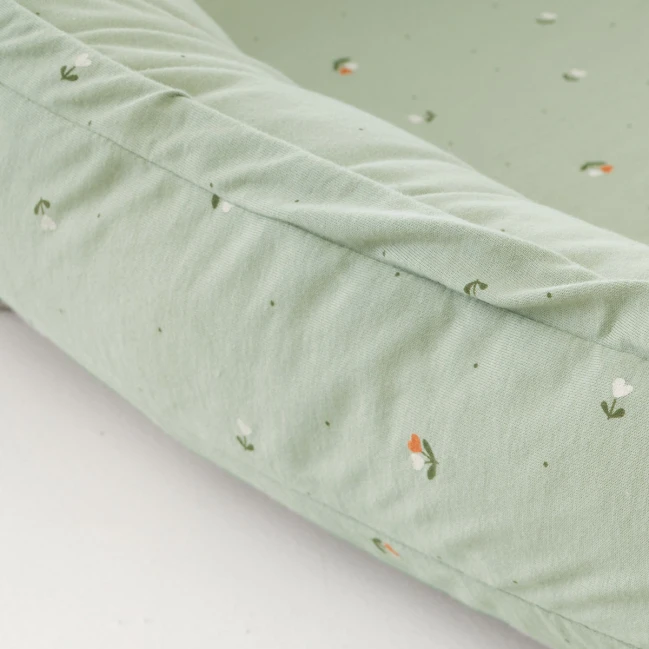 Nido per neonati Träumeland "Home" Premium Fiore verde