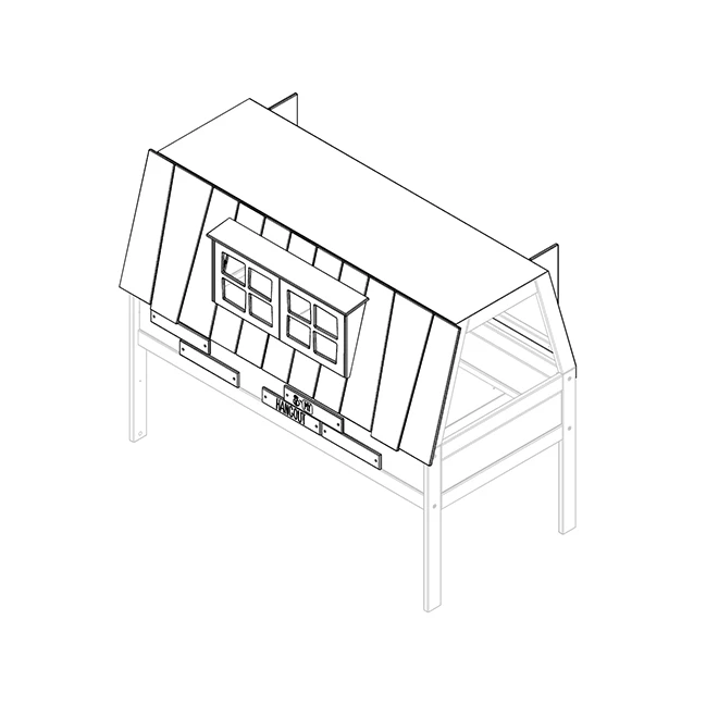 Planches de toit + Fenêtres + Tissu pour Hangout Lifetime