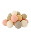 Lifetime Lichterkette mit Baumwollkugeln - Crisp Peach