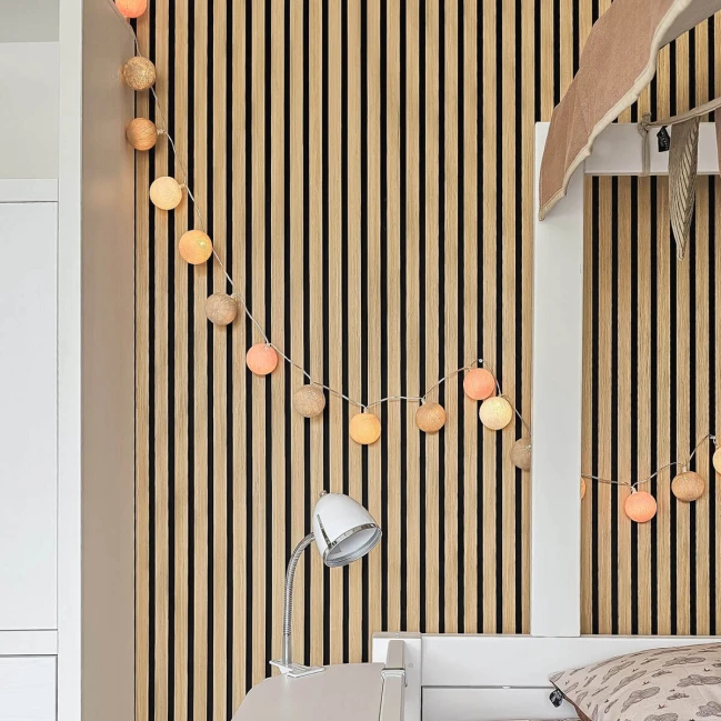 Lumières à cordes Premium Lifetime avec boules de coton - Crisp Peach