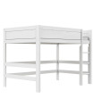 Lifetime Halbhohes Bett 120 cm Deluxe Lattenrost mit 28 Latten weiss
