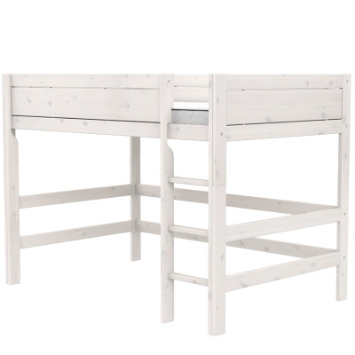 Lifetime Kidsrooms Mittelhoch Bett 120 cm, Premium Rollboden mit 23 Latten whitewash