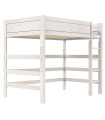 Letto a soppalco Lifetime Kidsrooms 120 cm, doghe a rullo premium con 23 stecche, whitewash