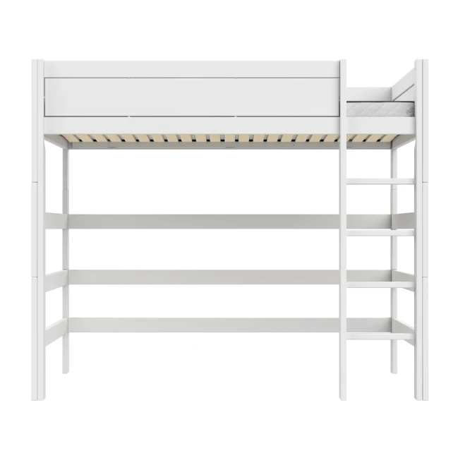 Lit superposé Lifetime Kidsrooms 120 cm, sommier à rouleau premium avec 23 lattes, white