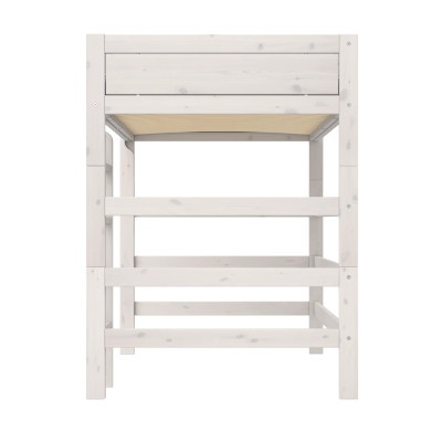 Lifetime Kidsrooms Hochbett 120 cm, Deluxe Lattenrost mit 28 Latten whitewash