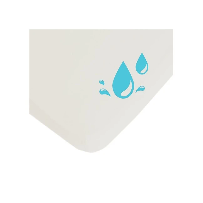 Drap-housse Lifetime 200 X 120 cm hydrofuge, blanc élastique