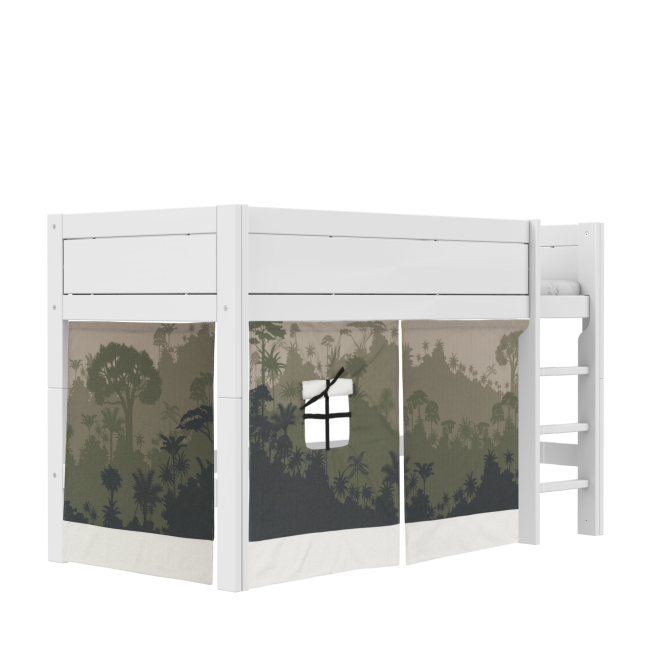 Lifetime Spielvorhang für Mittelhochbett - Panda Paradise für 128 cm
