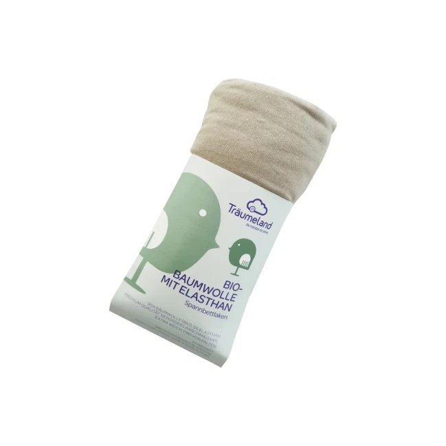 Drap-housse Träumeland en coton biologique avec élasthanne 40 x 90 cm anthracite