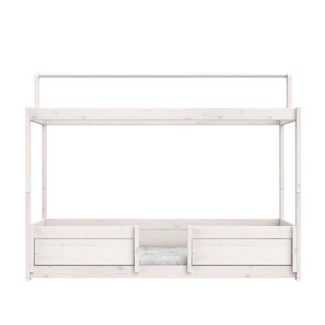 Lifetime 4 in 1 Bett für Stoffdach, 90x200 cm mit Roll-Lattenrost whitewash