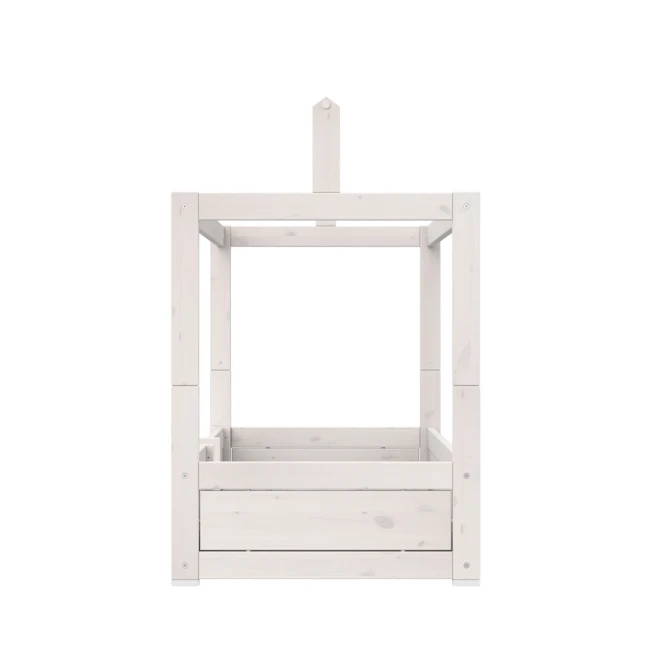 Lifetime Lit 4 en 1 pour toit en tissu, 90x200 cm incl. sommier Premium, whitewash