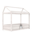Lifetime Lit 4 en 1 pour toit en tissu avec sommier, whitewash