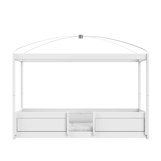 Lifetime 4 in 1 Bett mit Himmeldach inkl. Rollboden Premium white