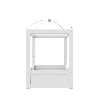 Lifetime 4 in 1 Bett mit Himmeldach inkl. Rollboden Premium white