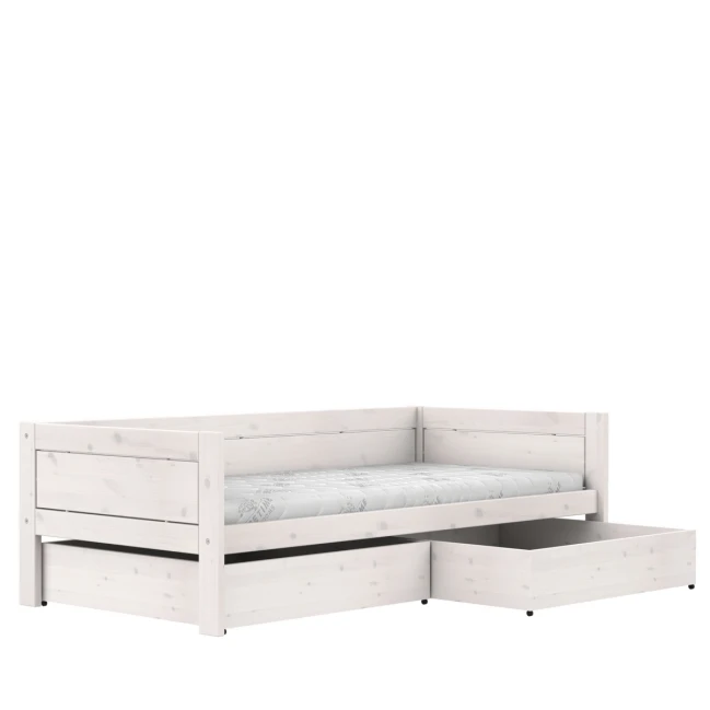Lifetime Basisbett 90x200 cm mit Roll-Lattenrost Premium whitewash