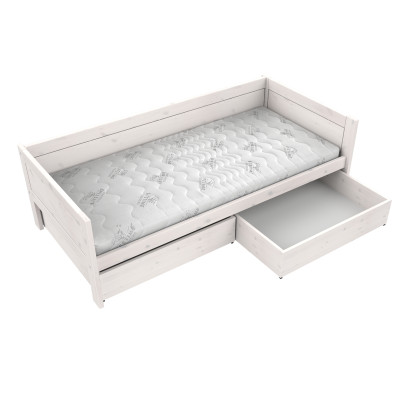 Lifetime Basisbett 90x200 cm mit Roll-Lattenrost Premium whitewash