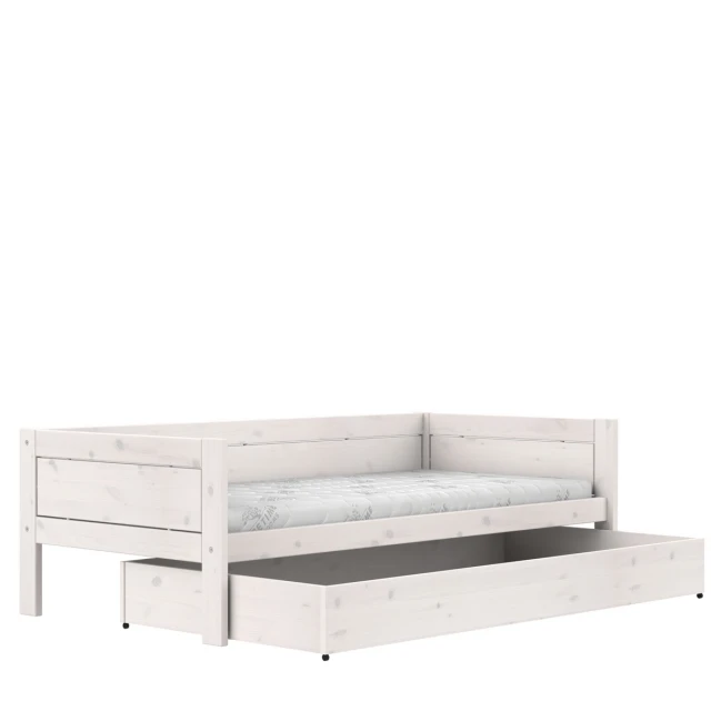 Lifetime Basisbett 90x200 cm mit Roll-Lattenrost Premium whitewash