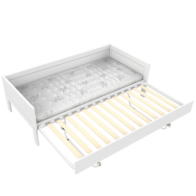 Lifetime base bed 90x200 cm with roll slatted frame white