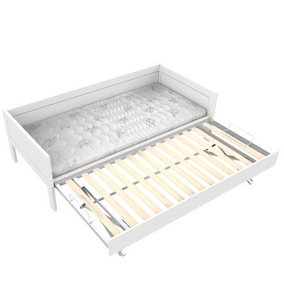 Lifetime Basisbett 90x200 cm mit Roll-Lattenrost weiss