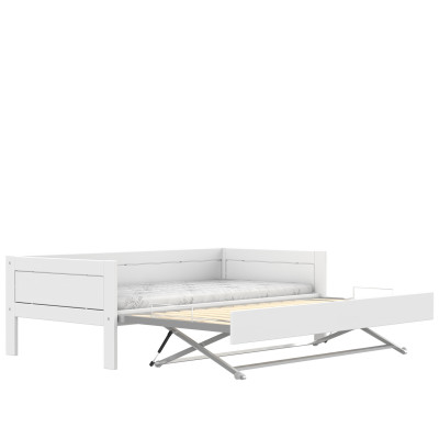 Lifetime Basisbett 90x200 cm mit Roll-Lattenrost weiss