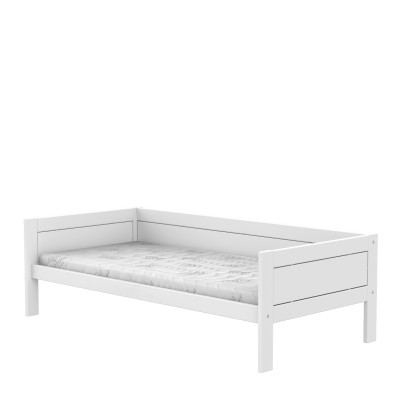 Lifetime Basisbett 90x200 cm mit Roll-Lattenrost weiss