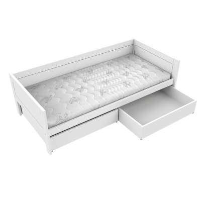 Lifetime base bed 90x200 cm with roll slatted frame white