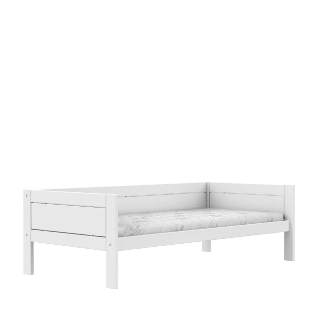 Lifetime Lit de base 90x200 cm avec sommier, blanc