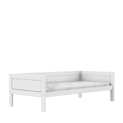Lifetime Basisbett 90x200 cm mit Roll-Lattenrost weiss