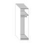 Coperchio dell'armadio Lifetime Kidsrooms - base - pannello posteriore 50 cm bianco