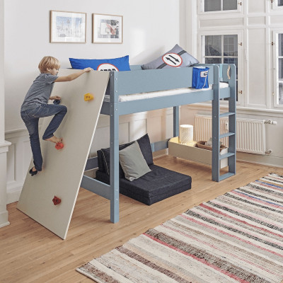 copy of Manis-h climbing wall for half-height bed snow white