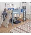 copy of Manis-h climbing wall for half-height bed snow white