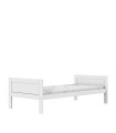 Lifetime Lit 90x200 cm, sans dos, avec sommier Luxe, blanc