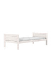 Lifetime Basisbett 90x200 cm, ohne Rückenteil, mit Premium Rollboden whitewash