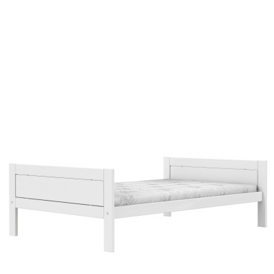 Lifetime bed 120x200, without back with deluxe slatted frame white