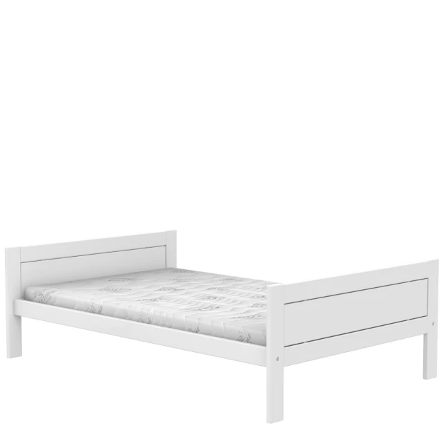 Lifetime bed 120x200, without back with deluxe slatted frame white