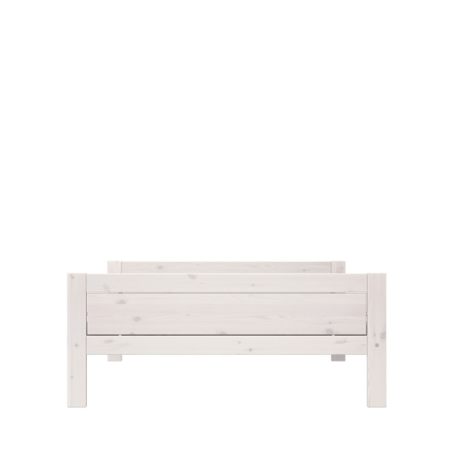 Lifetime Bed 140x200, Without back with Premium Roll Base whitewash
