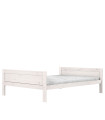 Lifetime Bett 140x200, Ohne Rückenteil mit Deluxe Lattenrost whitewash