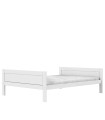 Lifetime Bett 140x200, Ohne Rückenteil, Deluxe Lattenrost Weiss Lackiert