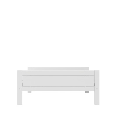 Lifetime Bed 140x200, Without back, Deluxe Slatted Frame White Lacquered