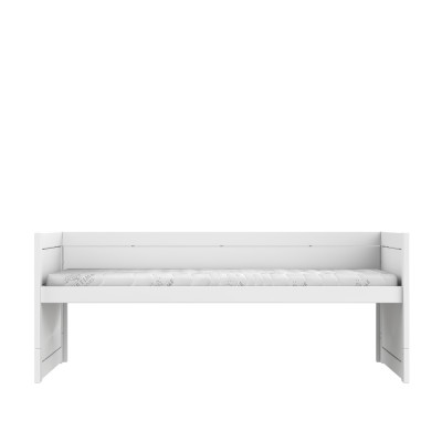 Letto a castello Lifetime con pavimento a rullo bianco