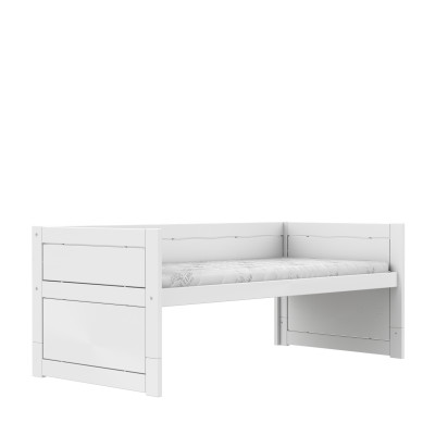 Letto a castello Lifetime con pavimento a rullo bianco